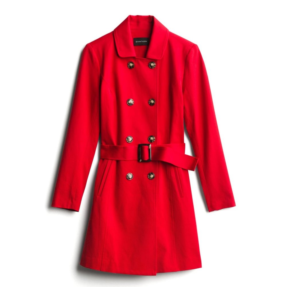 NWOT 41 Hawthorn Crue Belted Trench Coat - Picture 1 of 7